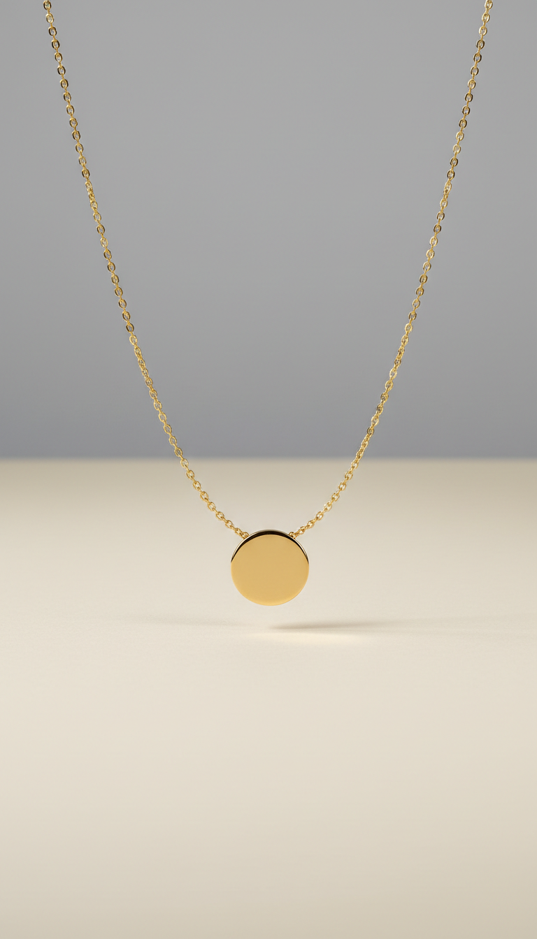 Minimalist Gold Pendant Necklace