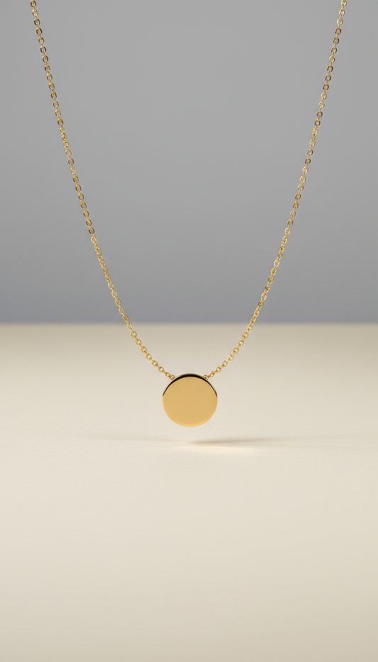 Minimalist Gold Pendant Necklace