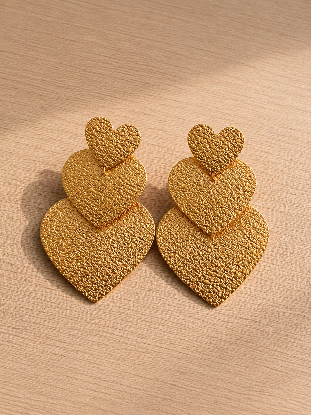 Amore Triple Heart Earrings