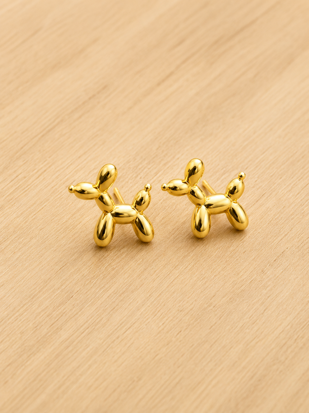 balloon dog earrings