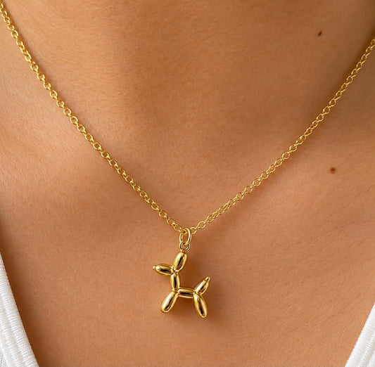 balloon dog necklace