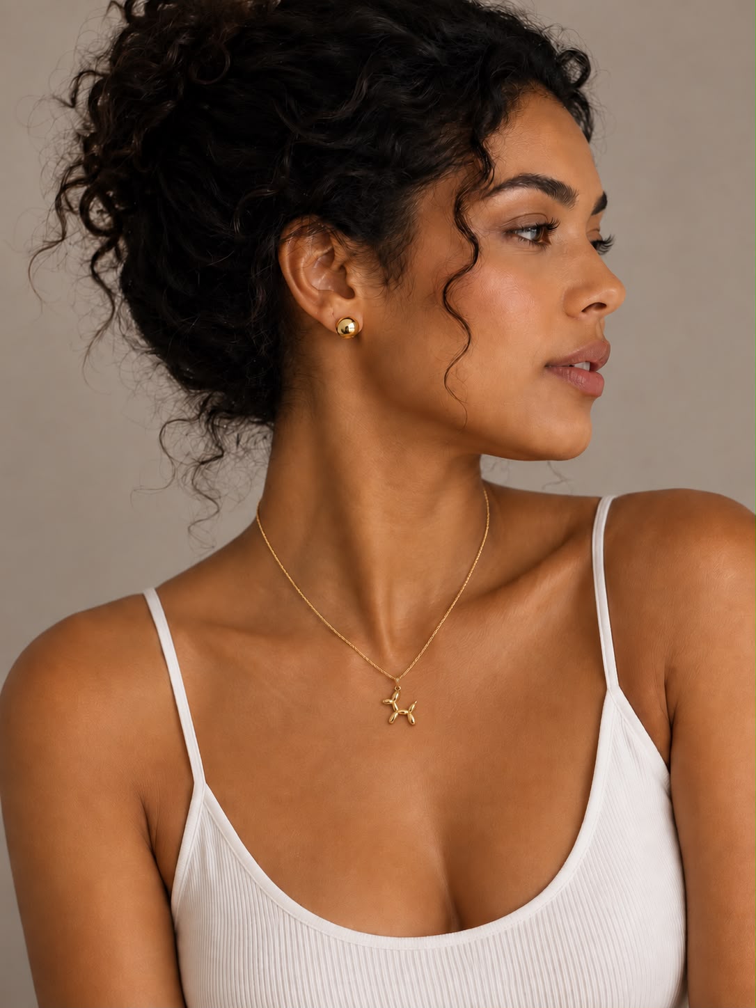 balloon dog necklace
