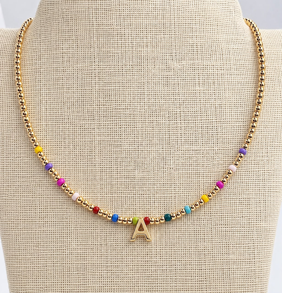 colorful beaded custom necklace