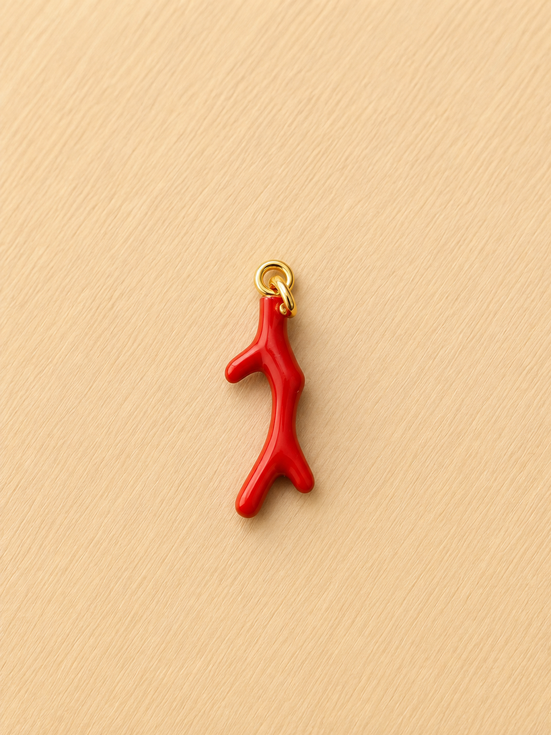 coral cord necklace