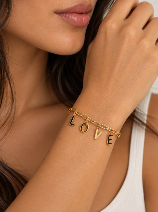 custom letters bracelet