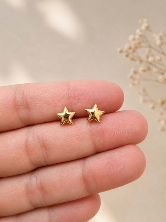 star pin earrings