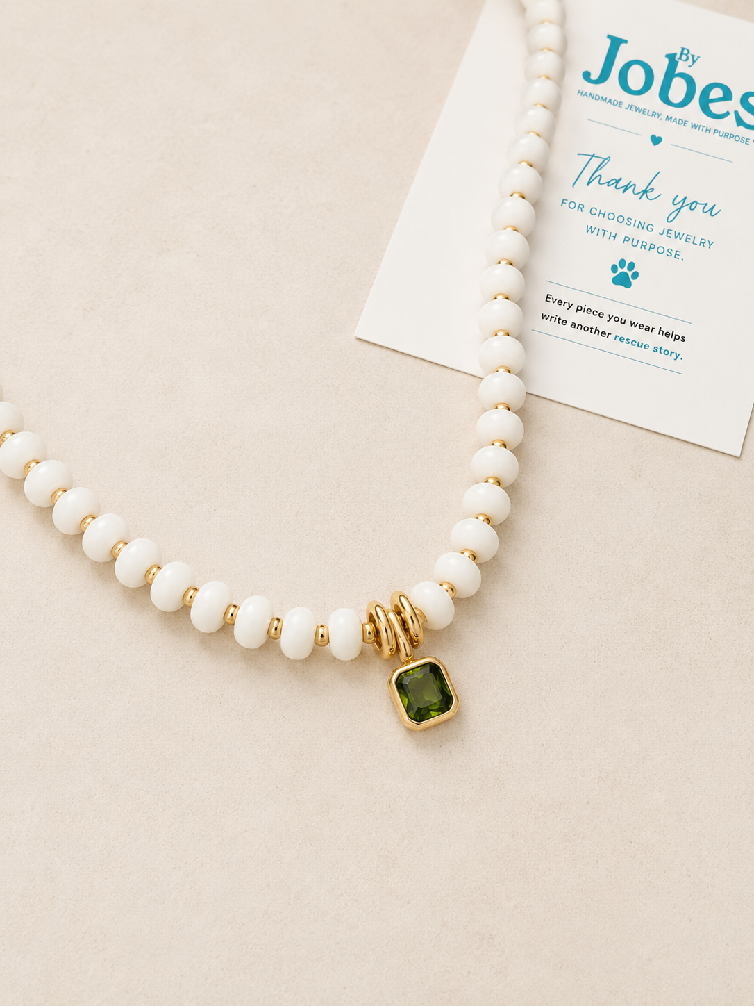 stone bubble necklace