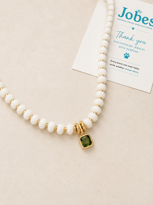 stone bubble necklace