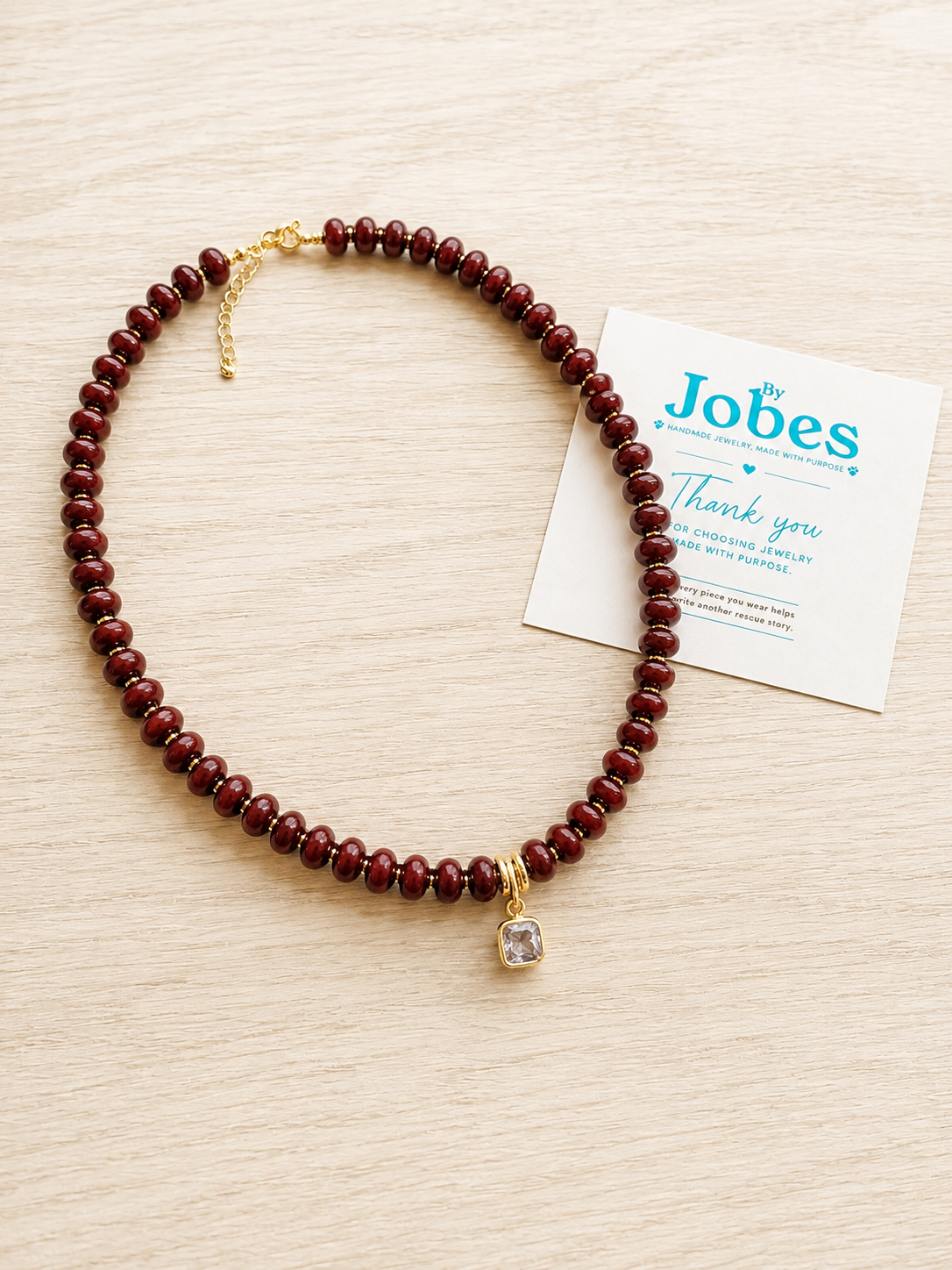 stone bubble necklace