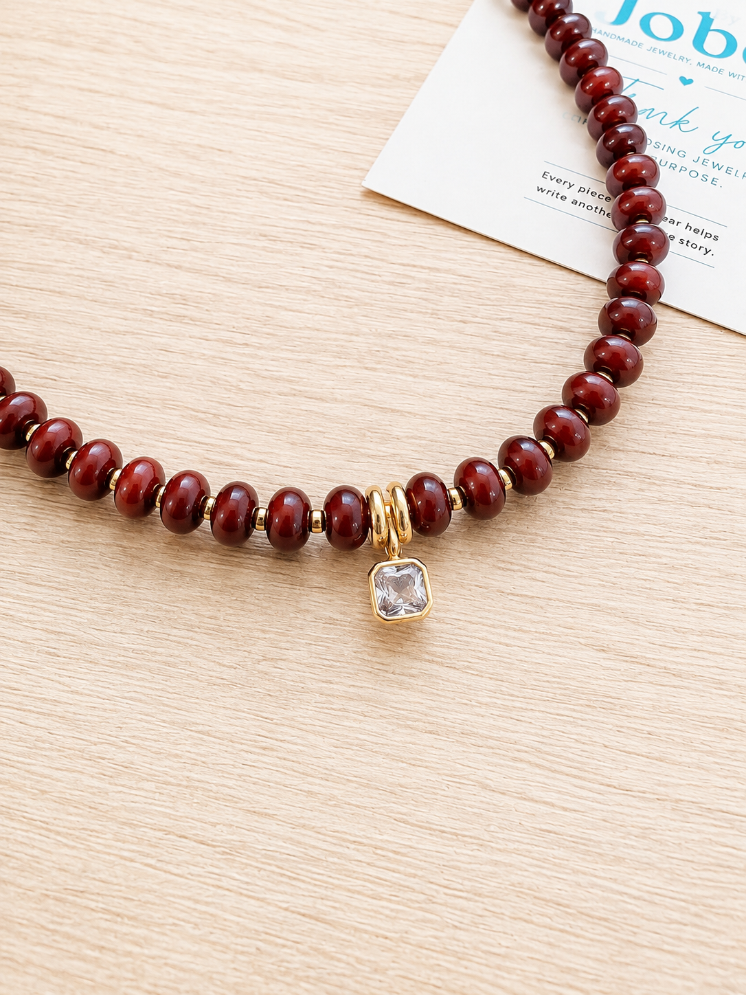 stone bubble necklace