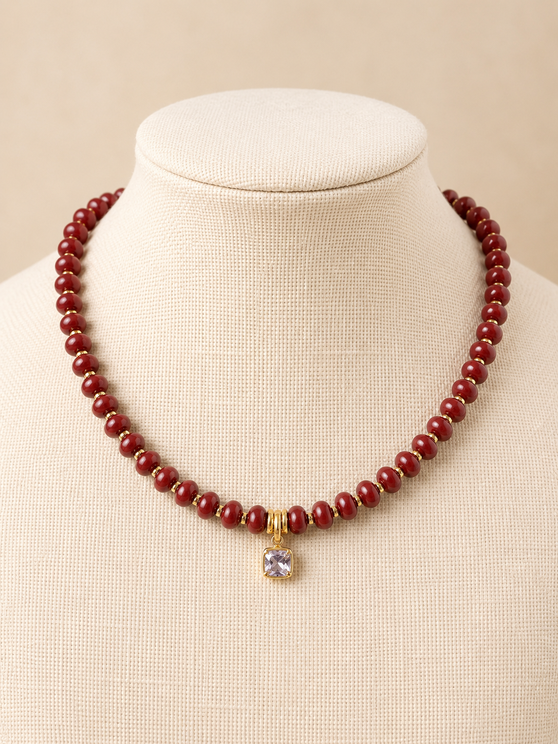 stone bubble necklace