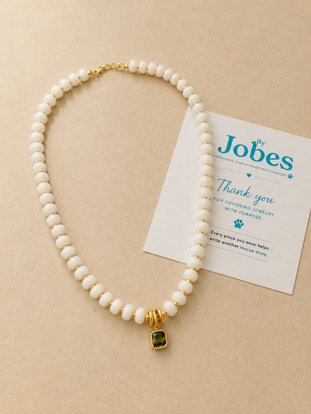 stone bubble necklace
